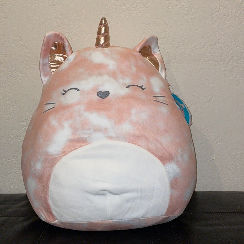 Pink cat squishmallow Feodora